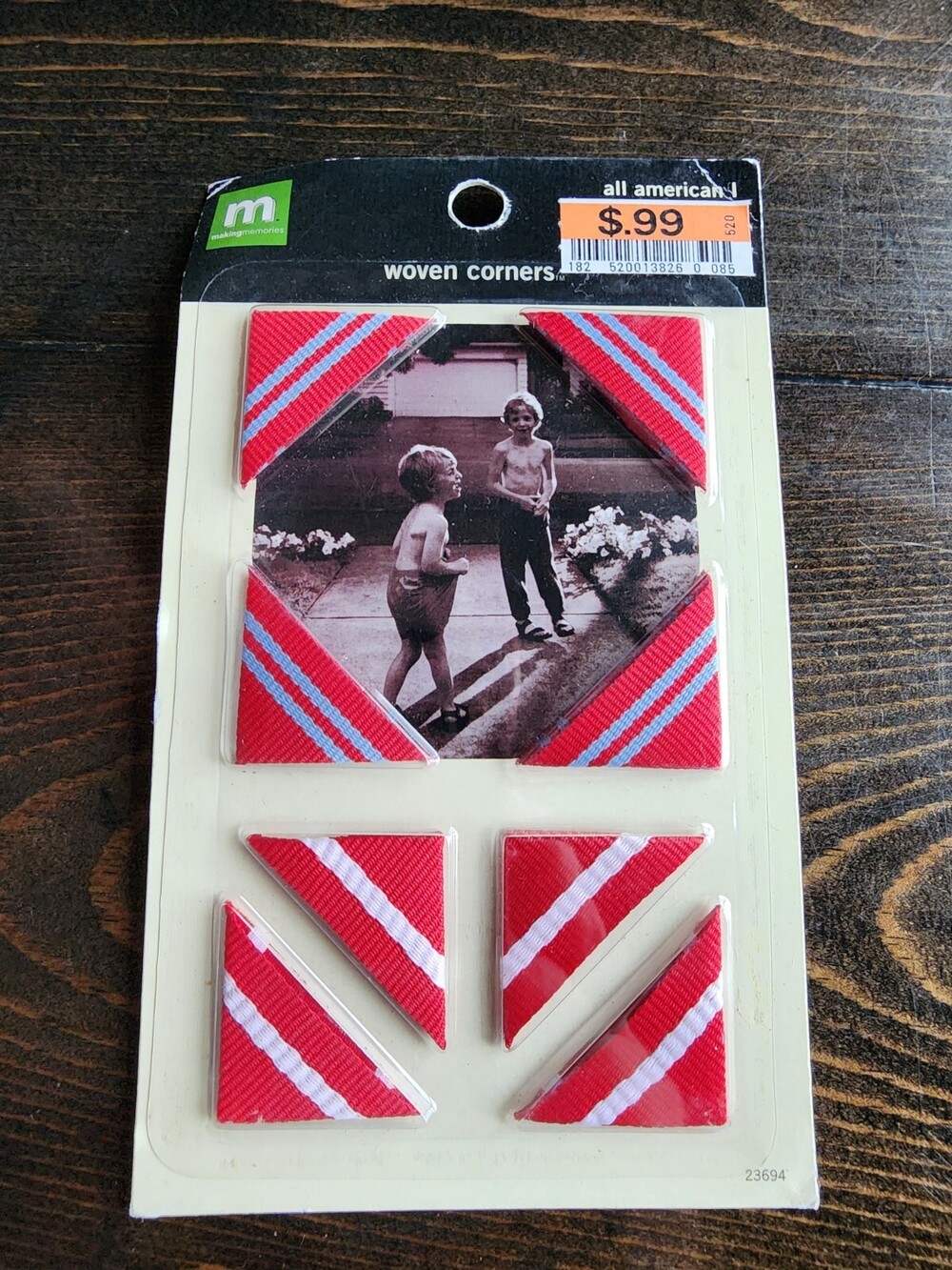 RARE Making Memories Woven Photo Corners Card Scrapbook Stickers Retired NEW #18